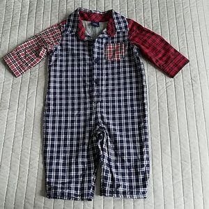 NWT Baby Gap Mixed Plaid One Piece